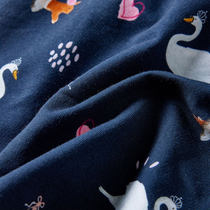 Rochie cu mâneci lungi pentru copii, bleumarin, 140 - WALTI WALTI