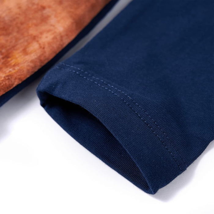 Rochie cu mâneci lungi pentru copii, bleumarin, 92 - WALTI WALTI