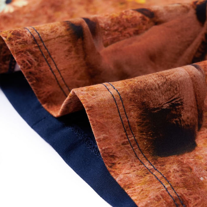 Rochie pentru copii cu mâneci lungi, bleumarin, 104 - WALTI WALTI