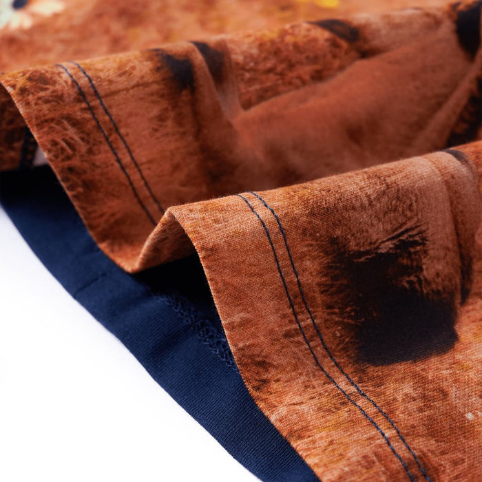 Rochie pentru copii cu mâneci lungi, bleumarin, 128 - WALTI WALTI