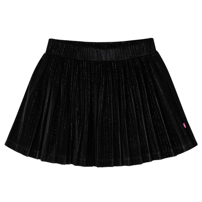 Fusta plisată pentru copii cu lurex, negru, 104 WALTI