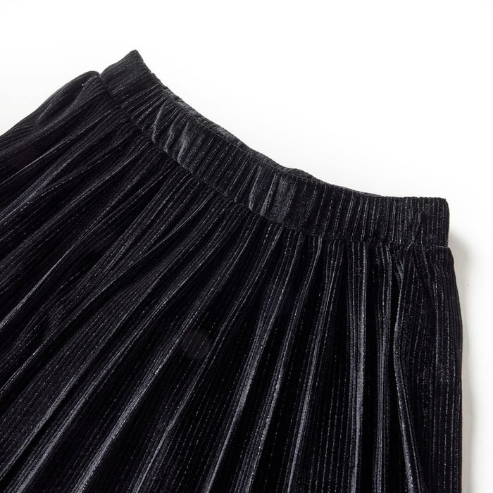 Fusta plisată pentru copii cu lurex, negru, 104 WALTI