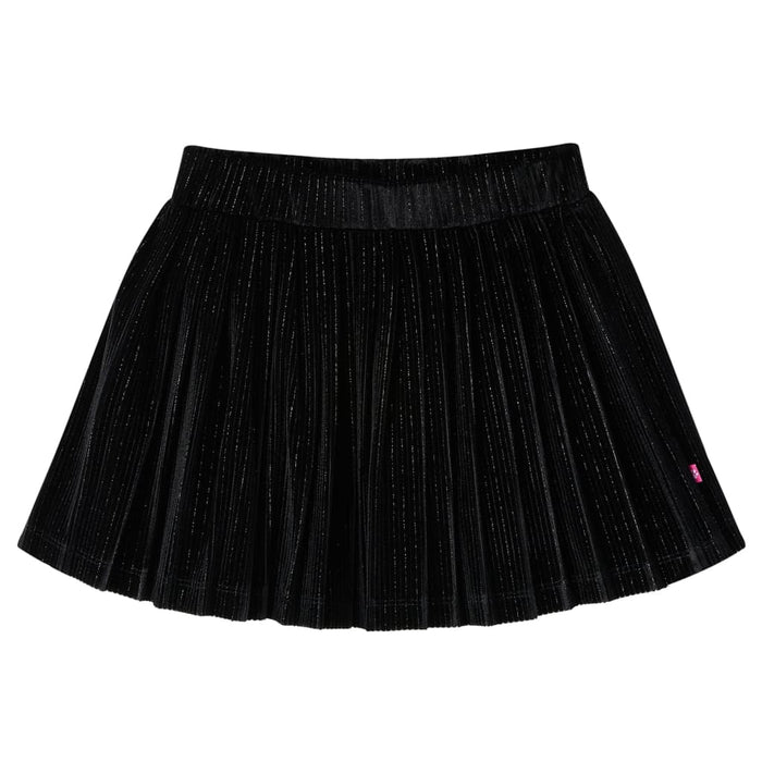 Fusta plisată pentru copii cu lurex, negru, 128 WALTI