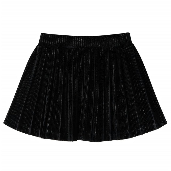 Fusta plisată pentru copii cu lurex, negru, 128 WALTI