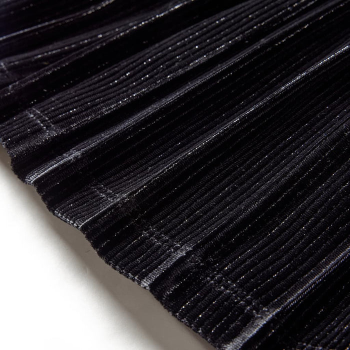 Fusta plisată pentru copii cu lurex, negru, 128 WALTI