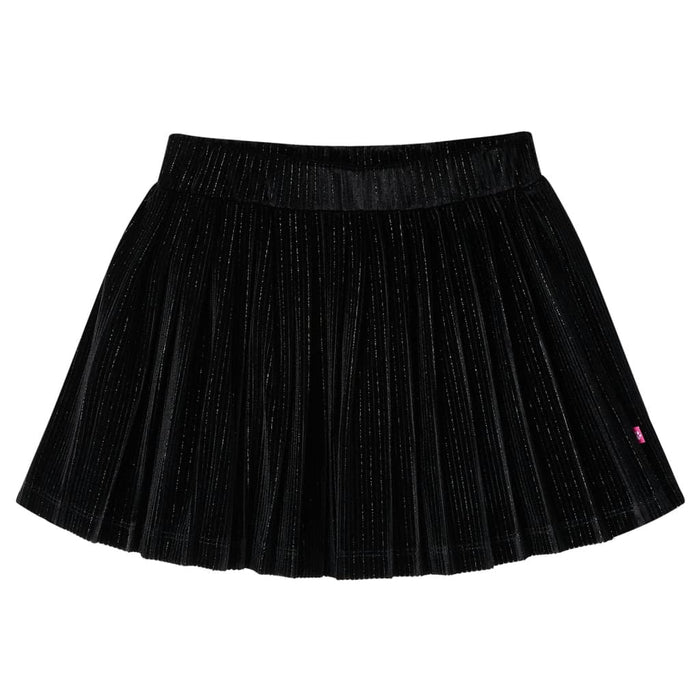 Fusta plisată pentru copii cu lurex, negru, 140 WALTI