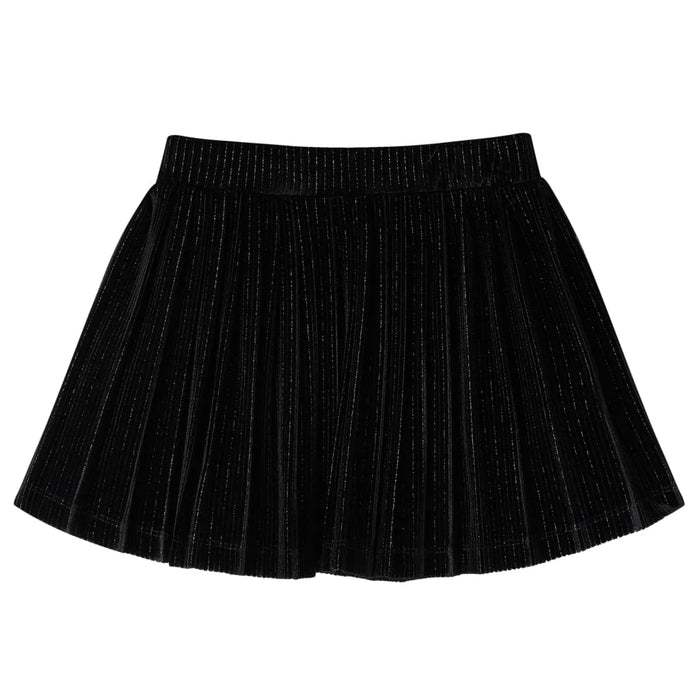 Fusta plisată pentru copii cu lurex, negru, 140 WALTI