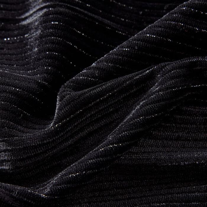 Fusta plisată pentru copii cu lurex, negru, 140 WALTI