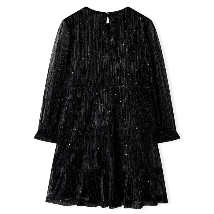 Rochie pentru copii cu mâneci lungi, negru, 116 - WALTI WALTI