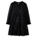 Rochie pentru copii cu mâneci lungi, negru, 116 - WALTI WALTI