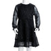 Rochie pentru copii cu mâneci lungi, negru, 116 - WALTI WALTI