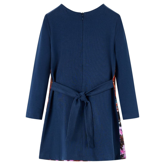 Rochie pentru copii cu mâneci lungi, bleumarin, 116 WALTI