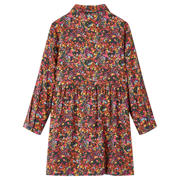 Rochie pentru copii cu mâneci lungi, multicolor, 140 - WALTI WALTI