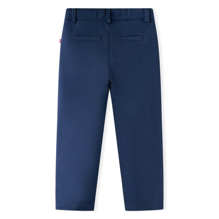 Pantaloni pentru copii cu ornamente negre, bleumarin, 116 - WALTI WALTI