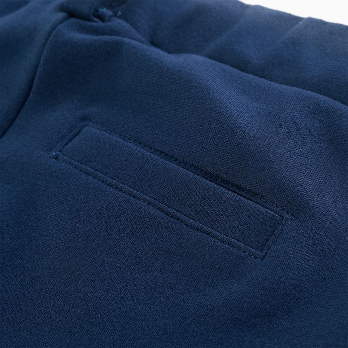 Pantaloni pentru copii cu ornamente negre, bleumarin, 116 - WALTI WALTI