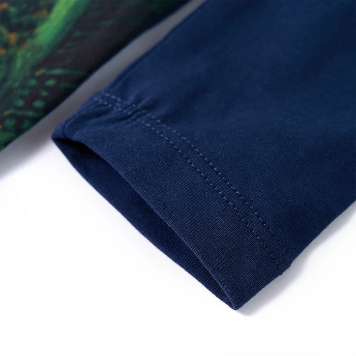 Rochie pentru copii cu mâneci lungi, bleumarin, 128 - WALTI WALTI