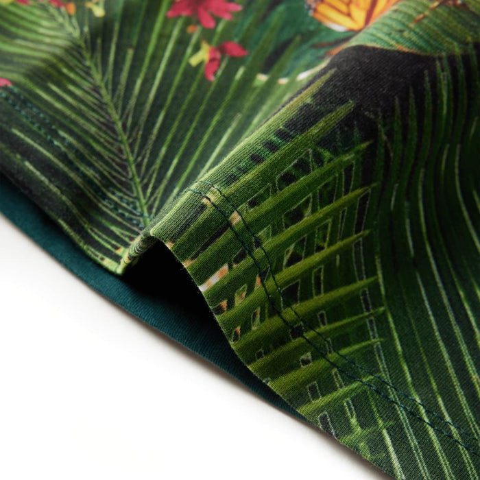 Rochie pentru copii cu mâneci lungi, verde închis, 116 - WALTI WALTI