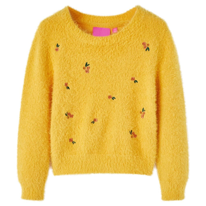 Pulover pentru copii tricotat, ocru, 92 - WALTI WALTI