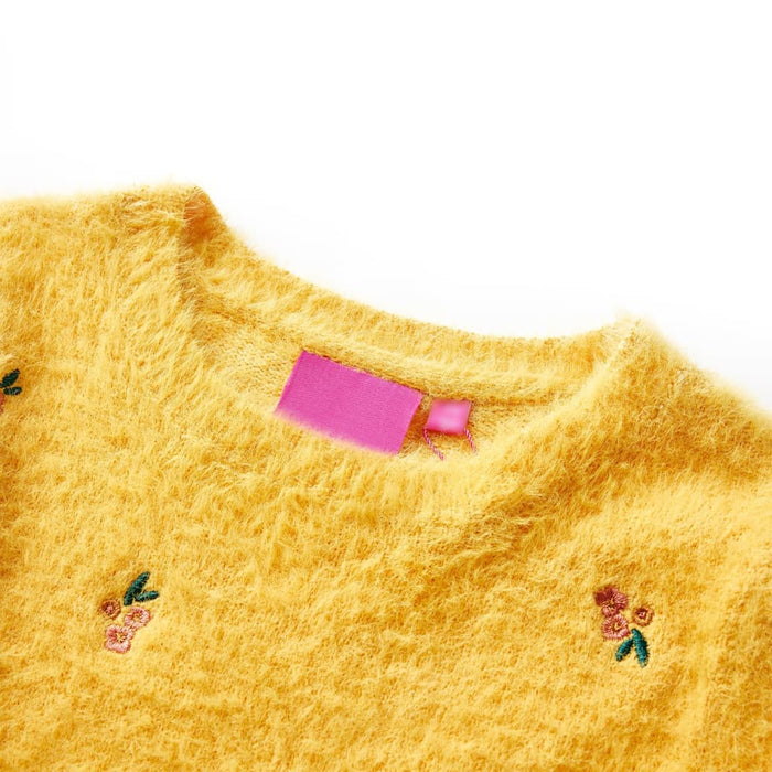 Pulover pentru copii tricotat, ocru, 92 - WALTI WALTI
