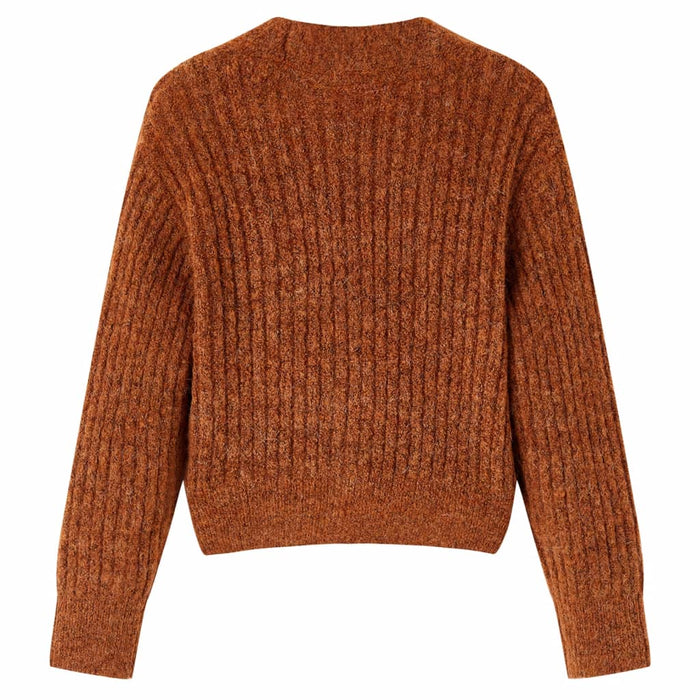 Cardigan tricotat pentru copii, coniac, 140 WALTI