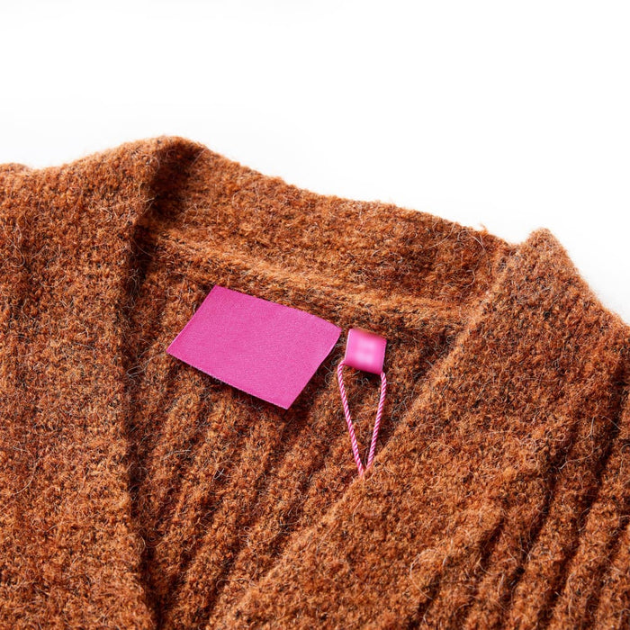 Cardigan tricotat pentru copii, coniac, 140 WALTI