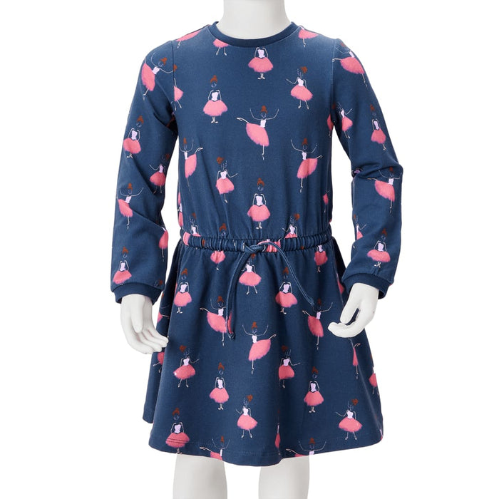 Rochie pentru copii, bleumarin, 104 - WALTI WALTI