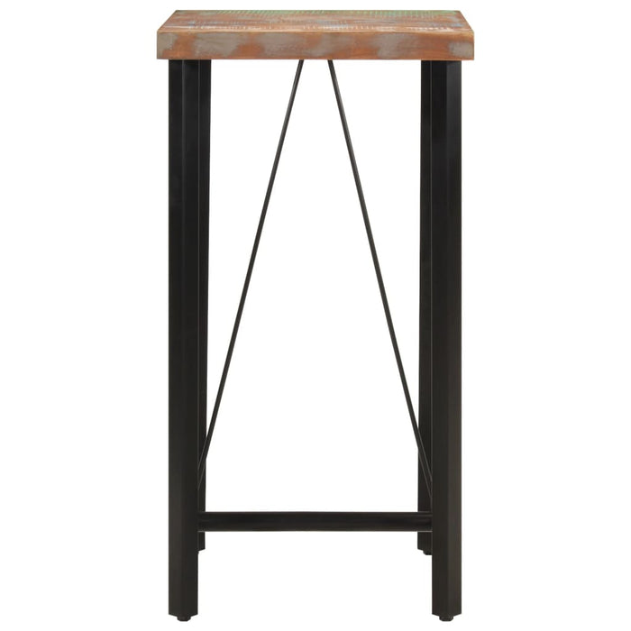 Masă de bar, 55x55x107 cm, lemn masiv reciclat și fier - WALTI WALTI
