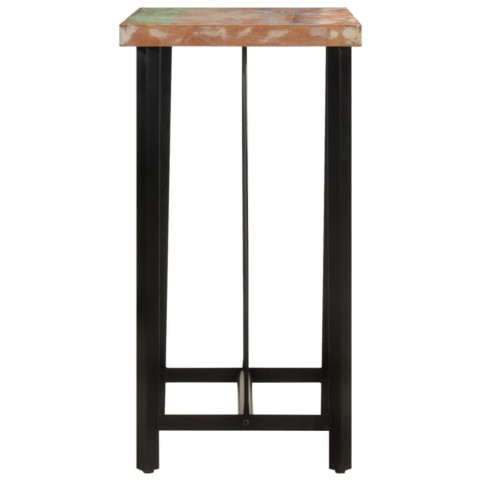 Masă de bar, 55x55x107 cm, lemn masiv reciclat și fier - WALTI WALTI