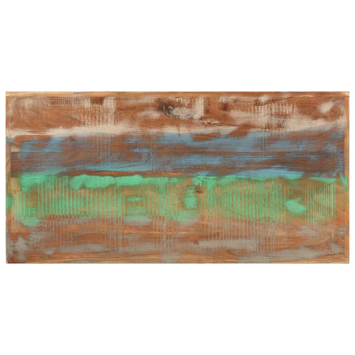 Masă de bar, 110x55x107 cm, lemn masiv reciclat și fier WALTI