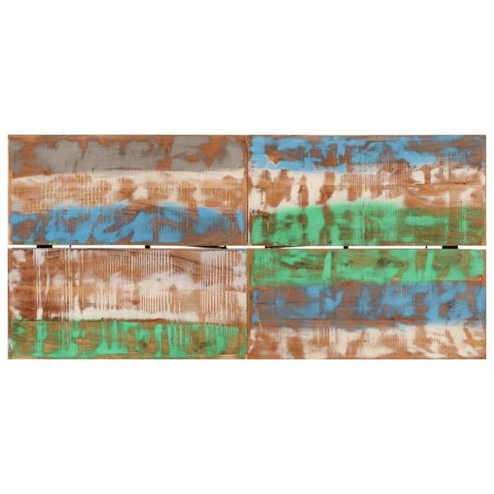 Masă de bar, 150x70x107 cm, lemn masiv reciclat și fier WALTI