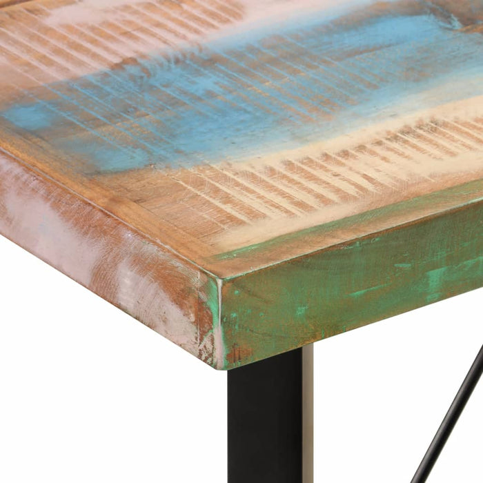 Masă de bar, 150x70x107 cm, lemn masiv reciclat și fier WALTI