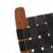 Scaun relaxant pliant, negru, piele naturală - WALTI WALTI