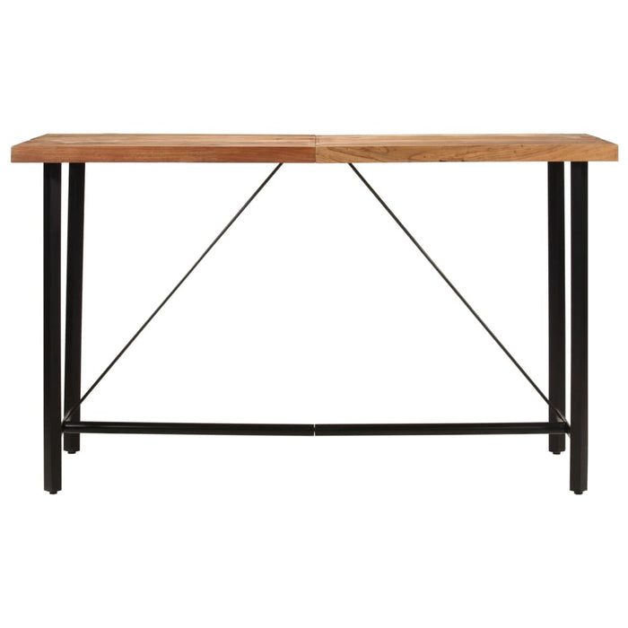 Masa de bar 180x70x107 cm, lemn masiv de acacia și fier - WALTI WALTI