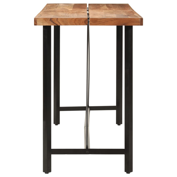 Masa de bar 180x70x107 cm, lemn masiv de acacia și fier - WALTI WALTI