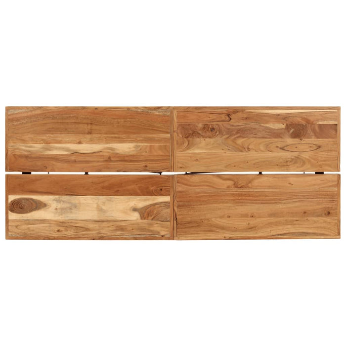 Masa de bar 180x70x107 cm, lemn masiv de acacia și fier - WALTI WALTI