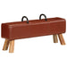Bancă de gimnastică, maro, 110 cm, piele naturală - WALTI WALTI