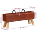 Bancă de gimnastică, maro, 110 cm, piele naturală - WALTI WALTI
