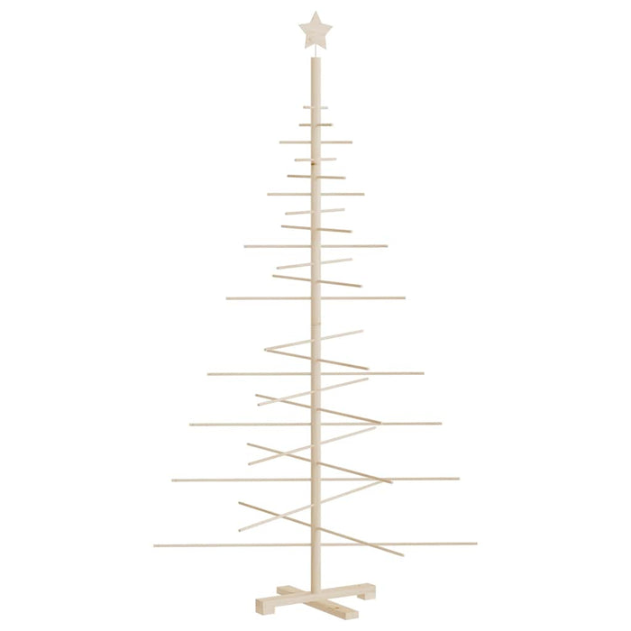Brad de Crăciun din lemn decorativ, 180 cm, lemn de pin masiv - WALTI WALTI