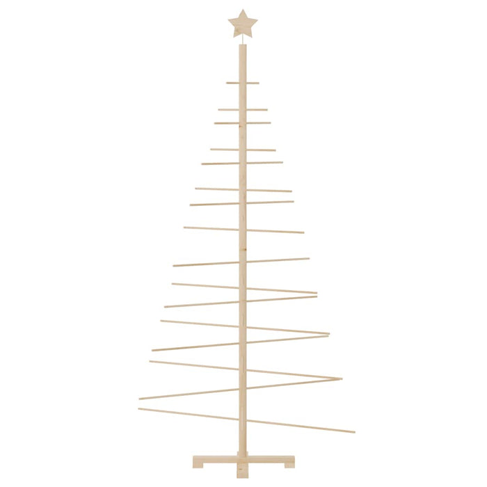 Brad de Crăciun din lemn decorativ, 180 cm, lemn de pin masiv - WALTI WALTI