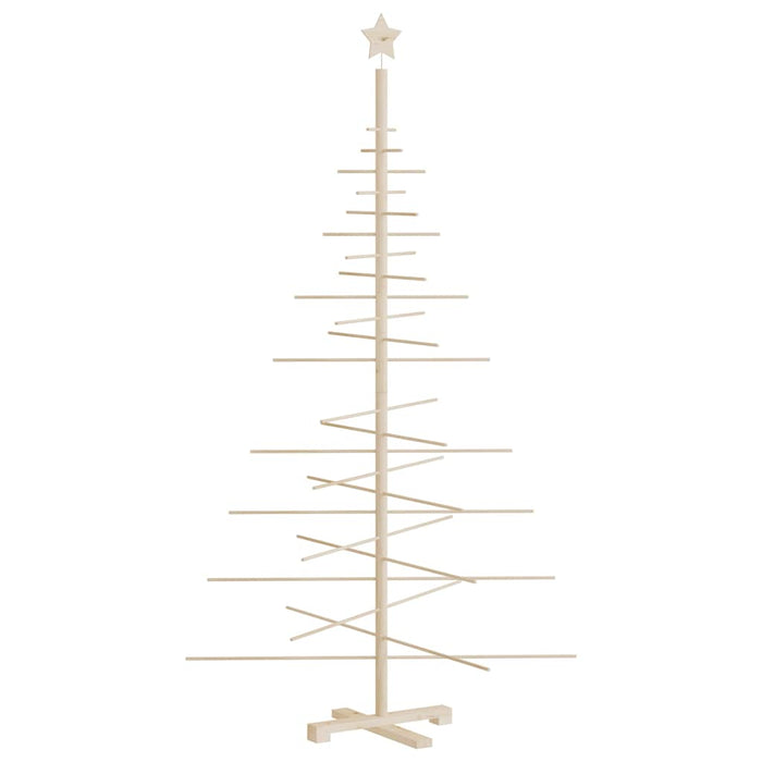 Brad de Crăciun din lemn decorativ, 180 cm, lemn de pin masiv - WALTI WALTI