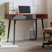Birou de computer cu sertar, maro, 110x50x75 cm, lemn prelucrat - WALTI WALTI