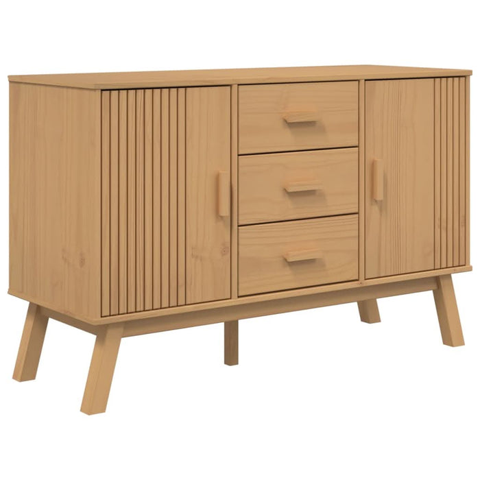 Dulap "OLDEN", maro, 114x43x73,5 cm, lemn masiv pin - WALTI WALTI