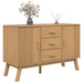 Dulap "OLDEN", maro, 114x43x73,5 cm, lemn masiv pin - WALTI WALTI