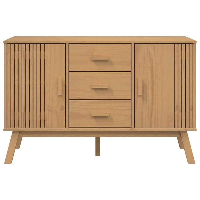 Dulap "OLDEN", maro, 114x43x73,5 cm, lemn masiv pin - WALTI WALTI