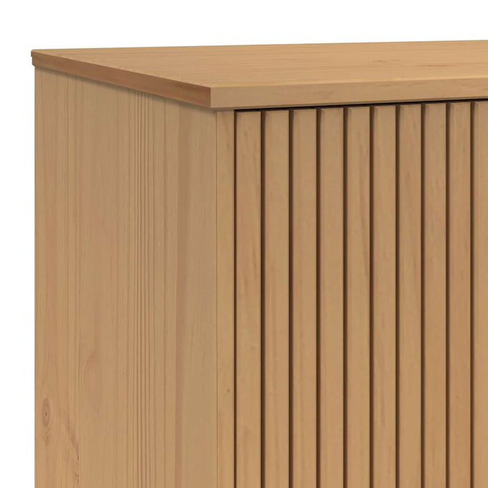Dulap TV „OLDEN”, maro, 114x43x57 cm, lemn masiv pin - WALTI WALTI