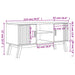 Dulap TV „OLDEN”, maro, 114x43x57 cm, lemn masiv pin - WALTI WALTI