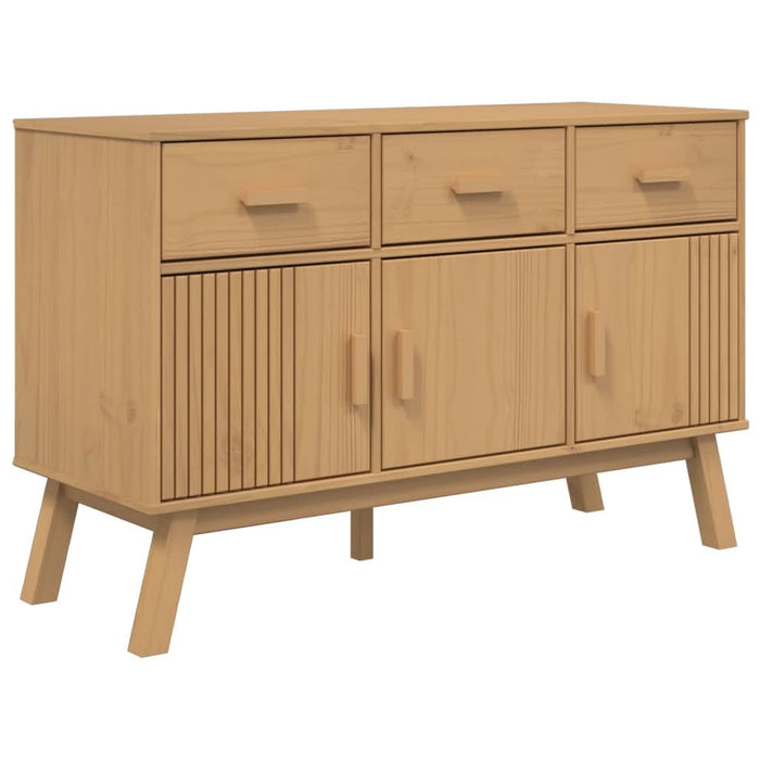 Dulap "OLDEN", maro, 114x43x73,5 cm, lemn masiv pin - WALTI WALTI