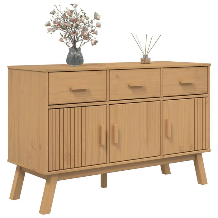 Dulap "OLDEN", maro, 114x43x73,5 cm, lemn masiv pin - WALTI WALTI