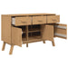 Dulap "OLDEN", maro, 114x43x73,5 cm, lemn masiv pin - WALTI WALTI