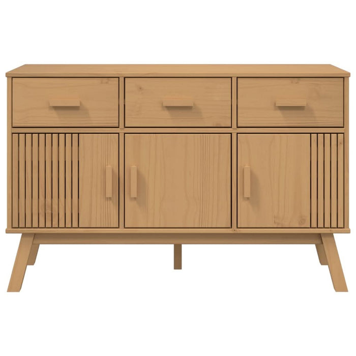 Dulap "OLDEN", maro, 114x43x73,5 cm, lemn masiv pin - WALTI WALTI